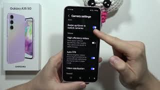 All Camera Settings on Samsung Galaxy A35 5G - Camera Options