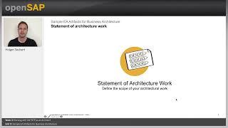 Sample EA Artifacts for Business Architecture - W3U5 - SAP Enterprise Architect