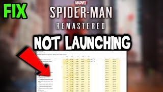 Spiderman Remastered – Fix Not Launching – Complete Tutorial