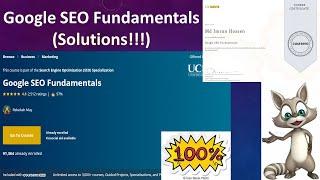 Google SEO Fundamentals | Coursera Solutions | Search Engine Optimization (SEO) Specialization