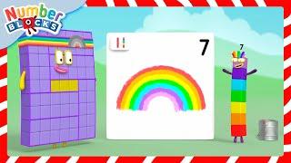 Zahlen, Farben und Muster | Zählen für Kinder | 12345 | Mathe für Kinder | Numberblocks Deutsch