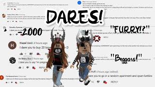 Birthday special || Doing your dares || (Roblox)