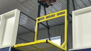 ATTIC LIFT GARAGE WORKSHOP MEZZANINE STORAGE WIRELESS SYSTEM.