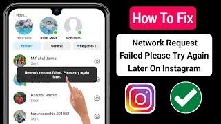 How To Fix Network Request Failed Please Try Again Later (2024) || Network Request Failed Instagram