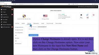 How to Change Hostname from Virtualizor    TekLan Hosting