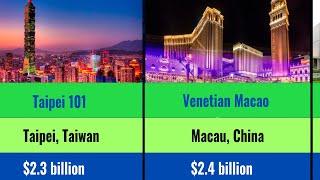 Comparison:  the most expensive buildings in the world