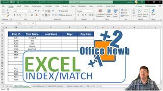 Microsoft Excel INDEX and MATCH Functions