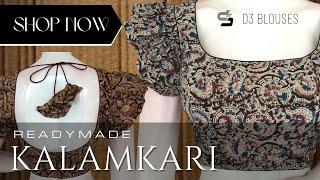 KALAMKARI BLOUSES - READYMADE BLOUSES - D3 BLOUSES