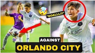 Leo Messi son Thiago Messi in a match vs Orlando city | International Youth Cup tournament 