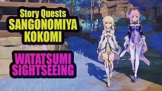 Sangonomiya Kokomi Story Quest  Watatsumi Sightseeing  | Genshin Impact 2 .1