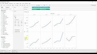Creating a Combined Axis Chart - Tableau in Two Minutes