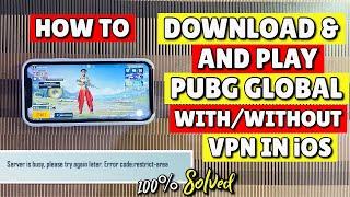 HOW TO PLAY PUBG IN IOS without VPN HOW TO PLAY PUBG MOBILE GLOBAL IN IPHONE & IPAD without VPN