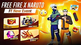 Free fire X Naruto Event Free Rewards| Naruto Event All Bundle Review | Free fire New Event