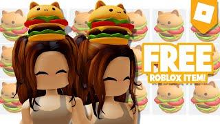 GET THIS *FREE* CUTE CAT BURGER ACCESSORY NOW!  ROBLOX FREE UGC