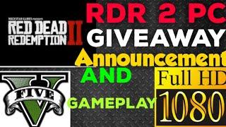 RDR 2 GIVEAWAY + GTA5(1080p) Free Roam GAMEPLAY