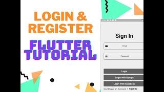 Easy way to Login and Register in Flutter | Flutter Authentication Tutorial