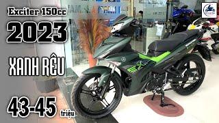 Exciter 150 2023 "XANH RÊU QUÂN ĐỘI" ▶️ 43-45 triệu 1 em Exciter 2023  GIÁ XE MÁY VLOGS