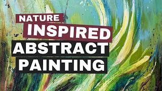 Vibrant Nature-Inspired Abstract Painting Tutorial to Spark Your Creativity! #abstractpainting
