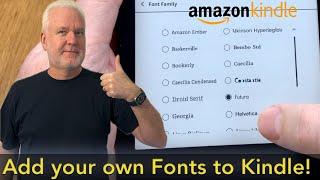 How to add more fonts to your Amazon Kindle e-Reader