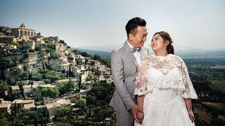 Pre-wedding shoot in Provence: Raymond&Wendy // Elopement video in France