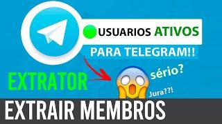 Extrator de MEMBROS de Grupos de Telegram - ATUALIZAÇÃO 2024