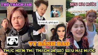 Thử Thách 24 Giờ Cực Vô Tri Hài Hước Cười Banh Trái Đất | Vy Bánh Bao P4