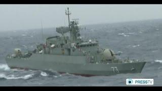 Iran Navy fighting pirates in southern waters جنگ ناوگان ايران با دزدان دريايي جنوب