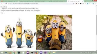 Create a HTML Page in Notepad. HTML Web Page Tutorial with source code