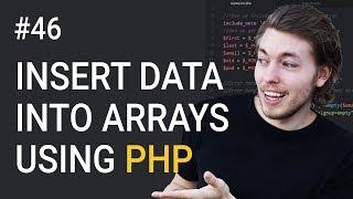 46: Insert data into array in PHP - PHP tutorial