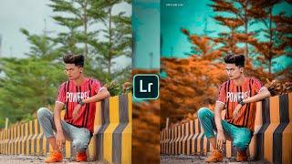 Aqua and orange tone Lightroom photo editing tutorial||with easy steps||