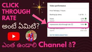 Click Through Rate అంటే ఏమిటి?ఎంత ఉండాలి Channel కి? | Madhuri Tech World