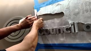 How to install dimensional letters