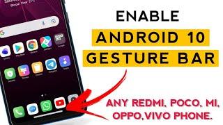 ENABLE Android 10 Gesture Bar ( Navigation bar ) in Any Xiaomi Device MIUI 12 & MIUI 12.5 