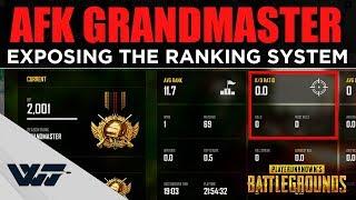 AFK GRANDMASTER - Exposing the ranking system of PUBG