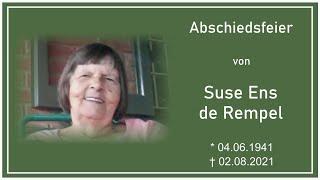 Abschiedsfeier von Suse Ens de Rempel