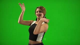 Green screen | dancing girl with hand movement | copyright free video