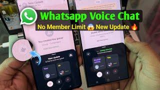 whatsapp new update voice chat on whatsapp group | whatsapp par voice chat kaise kare