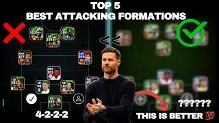 TOP 5 BEST ATTACKING FORMATIONS FOR QUICK COUNTER | EFOOTBALL 2025 MOBILE