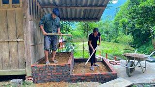 Restoring and rebuilding clean water tanks. Daily life in the forest of DAU & TU