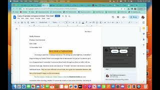 Removing comments in Google docs