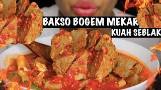 ASMR BAKSO BOGEM MEKAR KUAH SEBLAK JELETET || ASMR MUKBANG INDONESIA || Satisfying Sounds