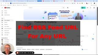 How To Get RSS Feed URL From YouTube Channel