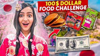 $100 STREET Food Challenge in JAPAN || GOLD ICE CREAM, BUBBLE TEA ..