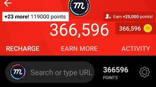 mCent browser unlimited online refer trick | point earning Trick