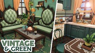 Vintage Green Apartment // The Sims 4 Speed Build: Apartment Renovation