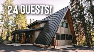 4 Story A-frame Cabin Airbnb Tour! | Nordic Haus 24 guest Utah Ski Lodge!