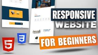 HTML & CSS Responsive Website Tutorial for Beginners | How to Create a Website with HTML and CSS