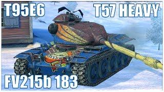 T95E6, FV215b 183 & T57 Heavy Tank ● WoT Blitz