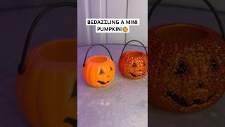 Bedazzling a Mini Pumpkin!