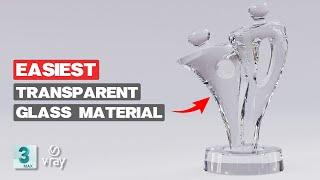 How to create Basic Glass Material in VRay 5 | 3Ds Max Tutorial